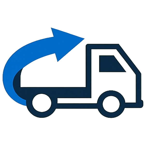 Same day rubbish removal near me in Sydney logo, includes hard rubbish collection and waste removal service.